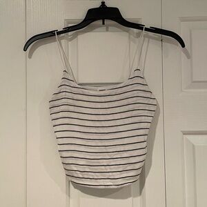 Garage cropped cami striped